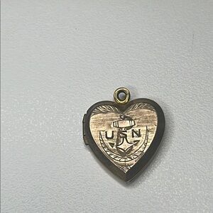 Heart-Shaped USN Locket Pendant